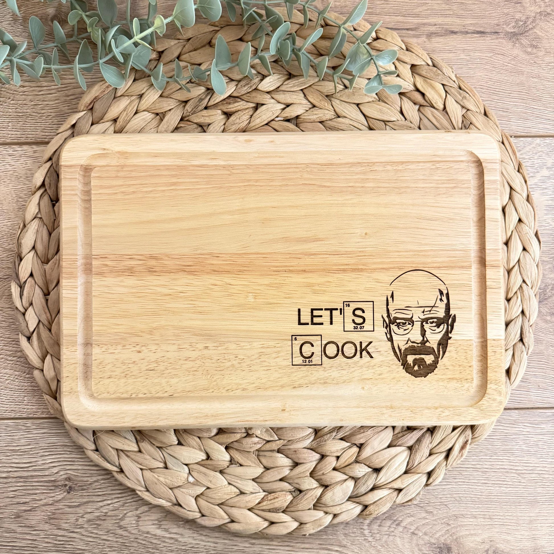 Let's Cook Engraved Chopping Board