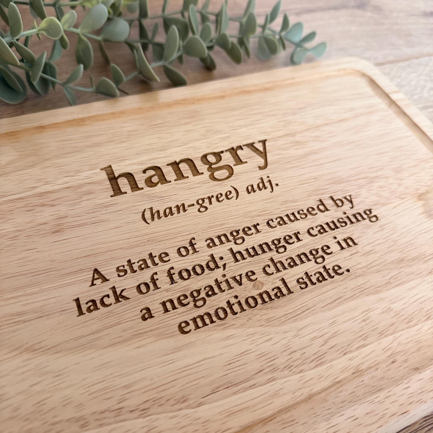 Hangry Engraved Chopping Board
