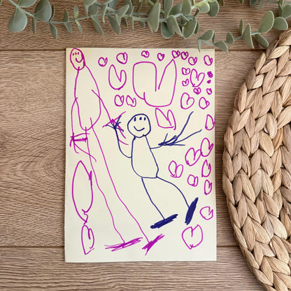 Children's Drawing Engraved Magnet