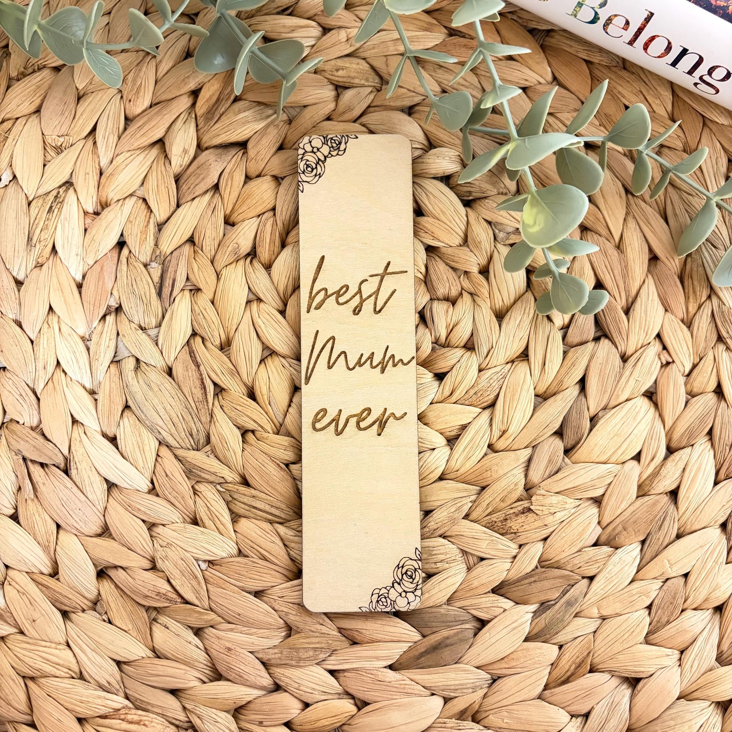 Mum Wooden Bookmark | Mother's Day | Engraved | Gift