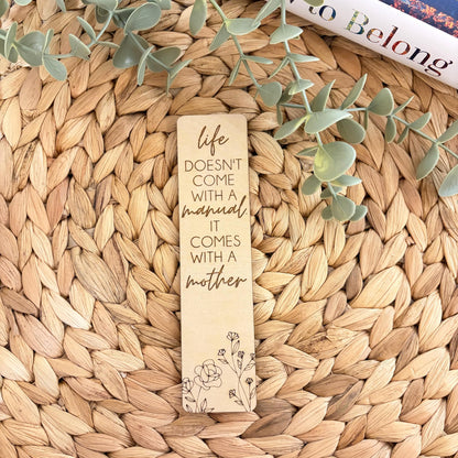 Mum Wooden Bookmark | Mother's Day | Engraved | Gift