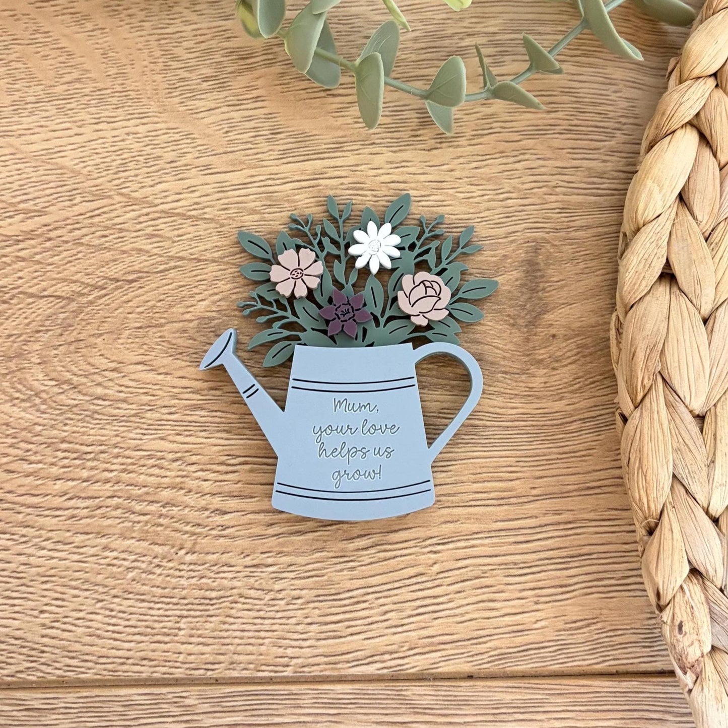 Mother's Day Birth Flower Magnet | Bouquet | Watering Can | Garden | Help Us Grow