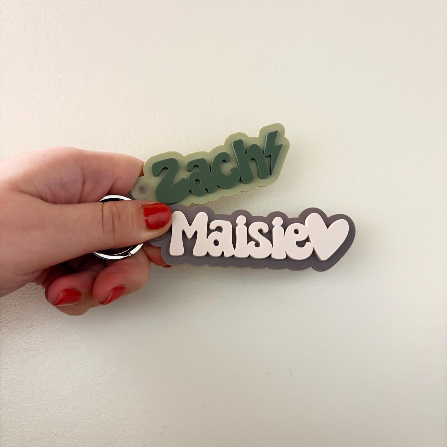 Personalised Name Keyring | Keychain | Colour | Acrylic | Bag Tag | Back to School