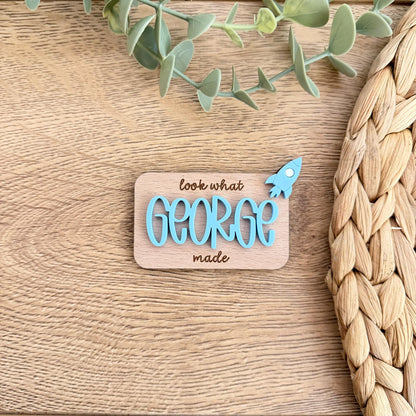 Look What I Made Personalised Magnet | Fridge Magnet | Achievement | Children's Artwork