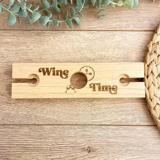 Wine Time Glass Caddy | Wine Glass | Gift | Bar