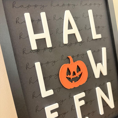 Happy Halloween Framed Print | Wall Art | Home Decor | Spooky Season Framed Print | Gift
