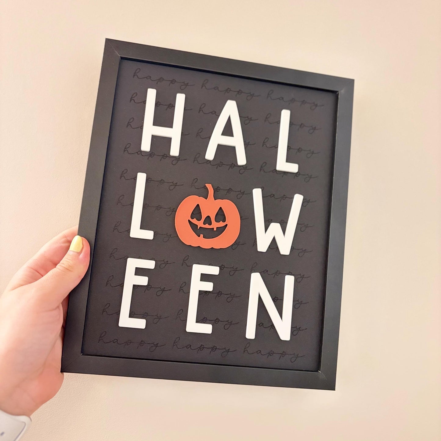 Happy Halloween Framed Print | Wall Art | Home Decor | Spooky Season Framed Print | Gift