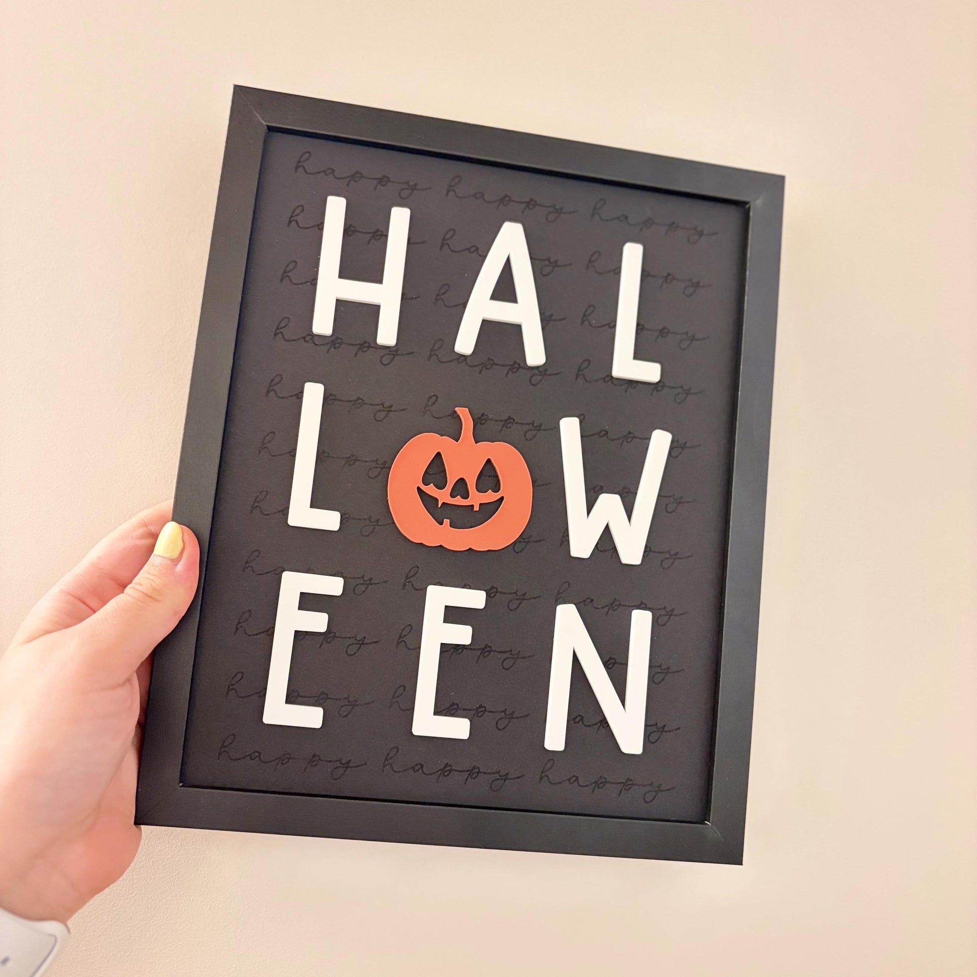 Happy Halloween Framed Print | Wall Art | Home Decor | Spooky Season Framed Print | Gift
