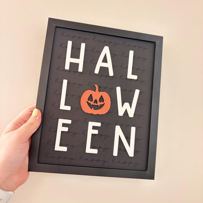 Happy Halloween Framed Print | Wall Art | Home Decor | Spooky Season Framed Print | Gift
