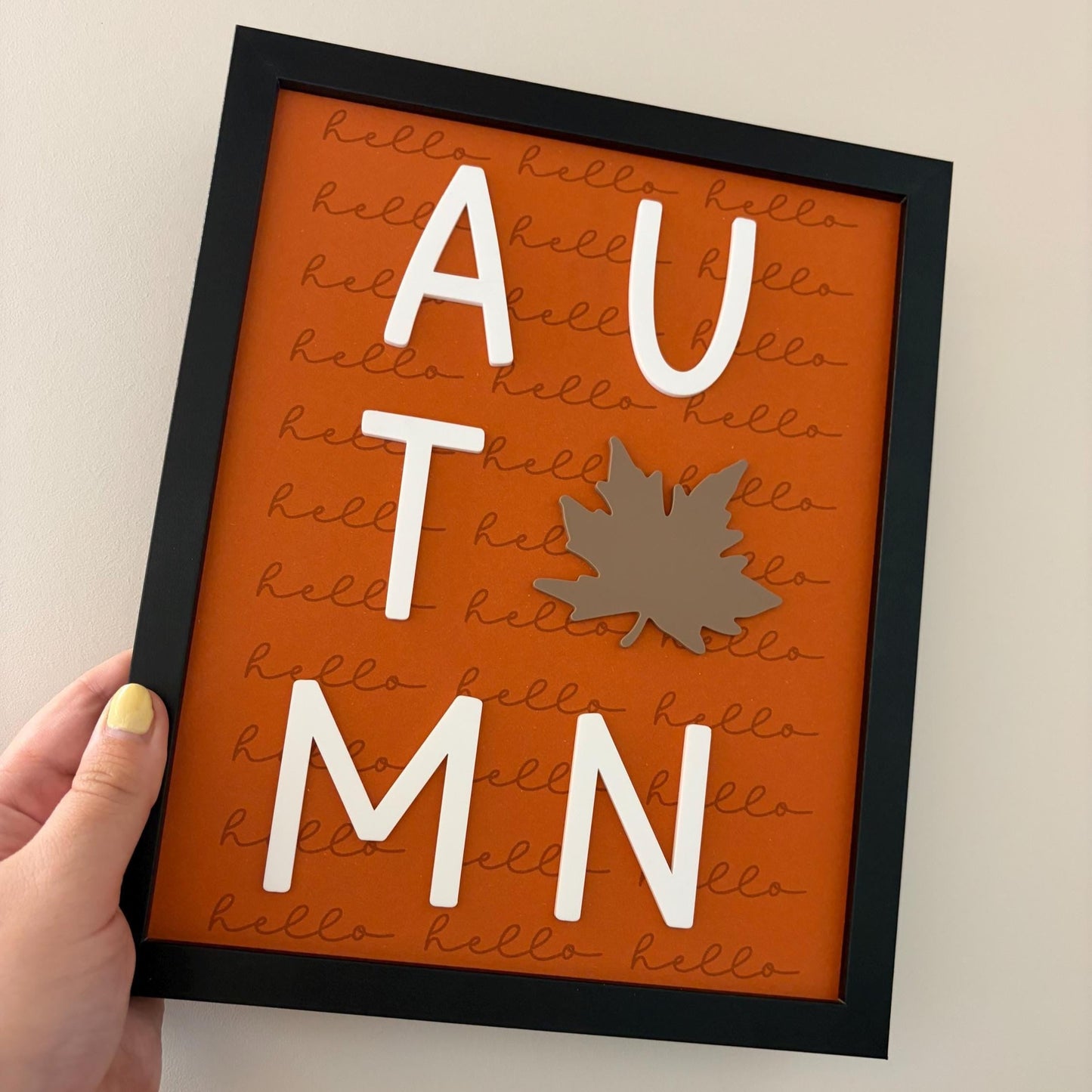 Happy Autumn Photo Frame | Autumn Leaf | Seasonal | Autumn Home Decor | Gift