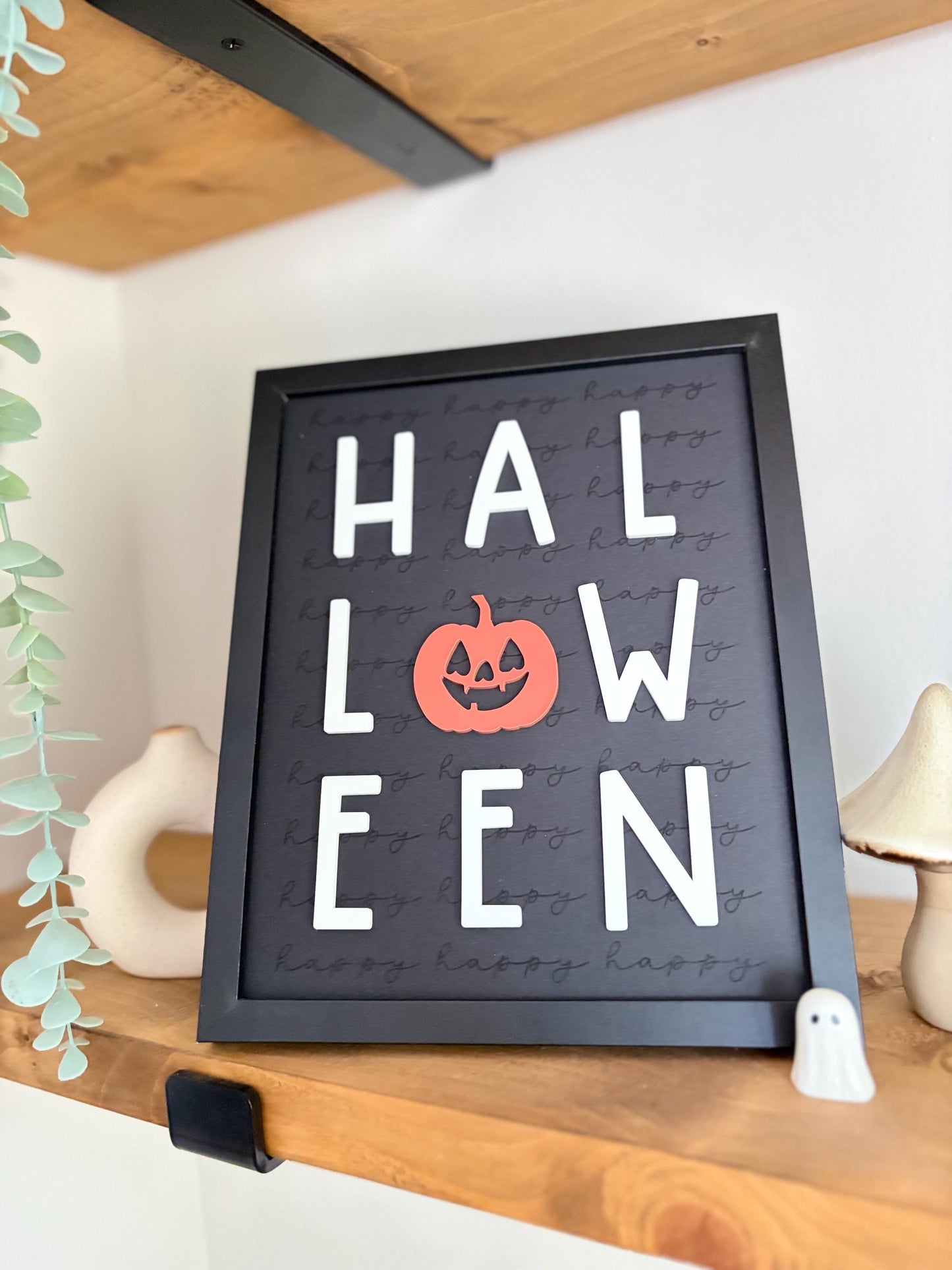 Happy Halloween Framed Print | Wall Art | Home Decor | Spooky Season Framed Print | Gift
