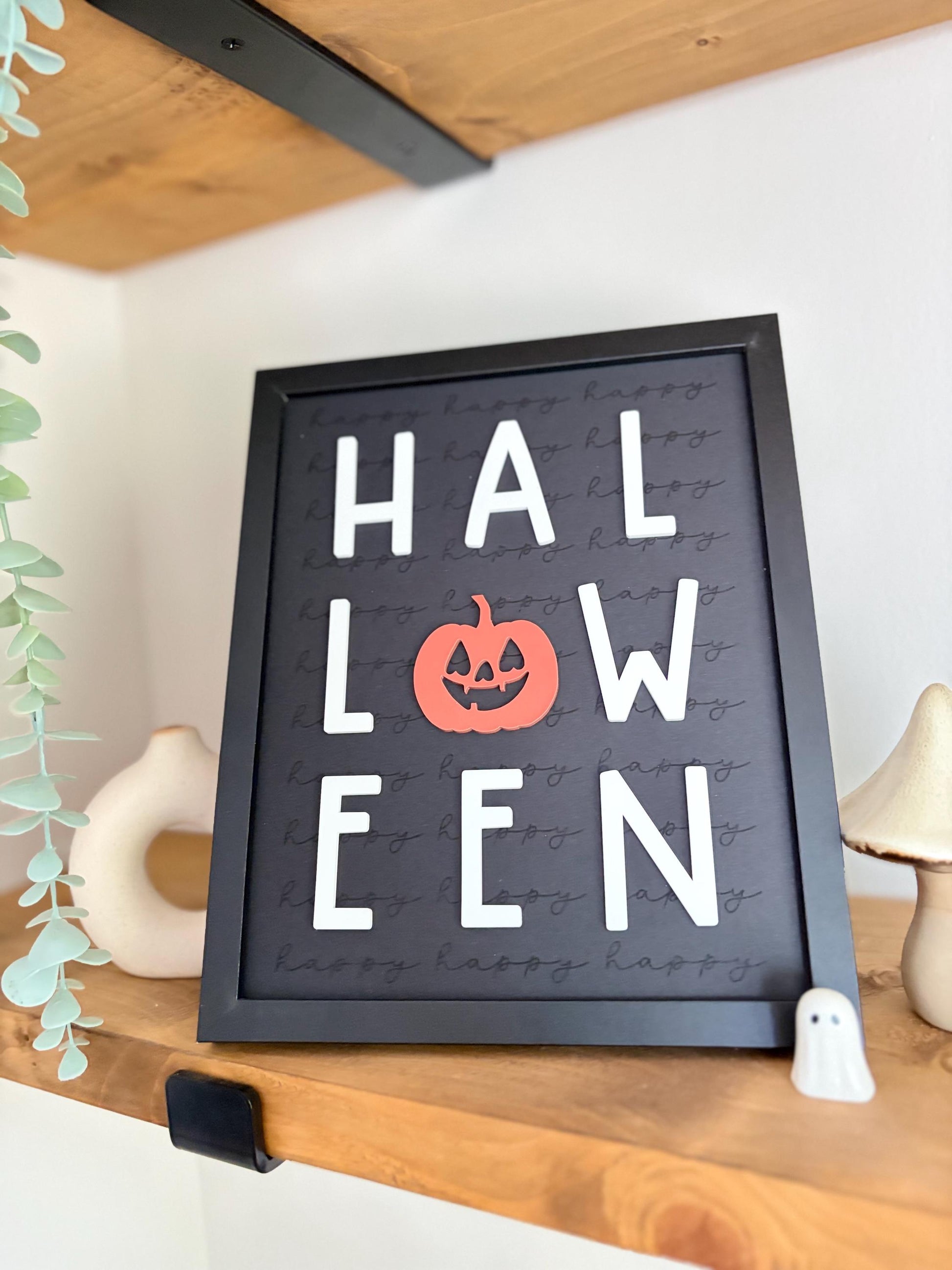 Happy Halloween Framed Print | Wall Art | Home Decor | Spooky Season Framed Print | Gift